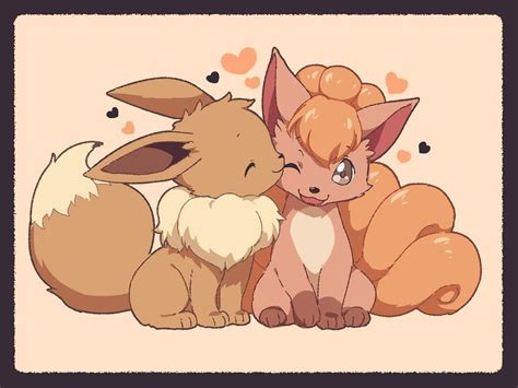 Eevee & Vulpix | Cute pokemon, Cute pokemon wallpaper, Cute pokemon pictures