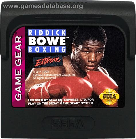 Riddick Bowe Boxing - Sega Game Gear - Games Database