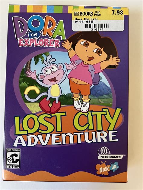 Dora the Explorer: Lost City Adventure PC Game (Windows/Mac) 2002 CD