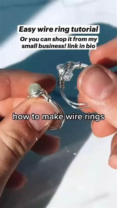 Easy wire ring tutorial [Video] | Wire rings tutorial, Ring tutorial ...