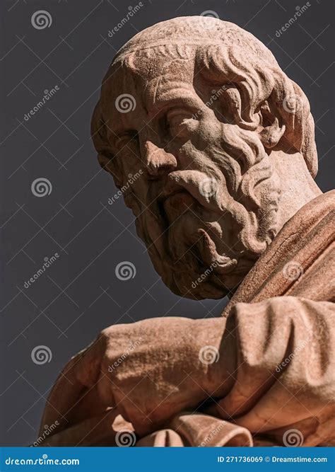 plato portrait  contemplative expression marble statue