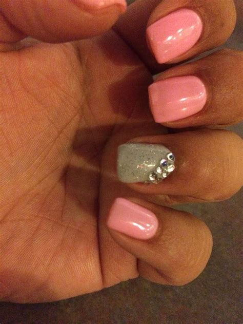 Pink and gray nails. | Nails, Nail designs, Gray nails