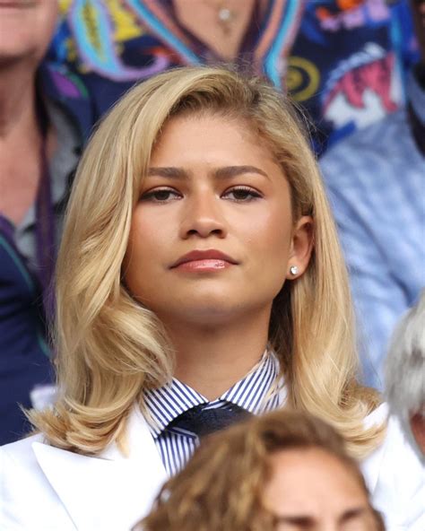 ZENDAYA at Men’s Final at Wimbledon Tennis Championships in London 07 ...