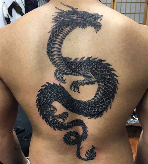 View 23 Simple Dragon Tattoos On Back - fronttrendbook