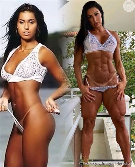Antes E Depois Da Gracyanne Barbosa - Corpo de Gracyanne Barbosa: veja antes e depois da modelo. Foto ...