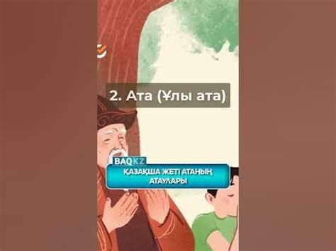 Қазақша жеті атаның атаулары - YouTube