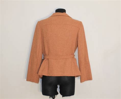 vintage trench coat Women /Tweed Trench coat Women /… - Gem