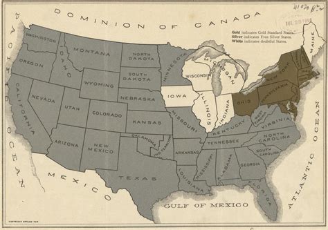 An 1896 map showing the regional divide on the... - Maps on the Web