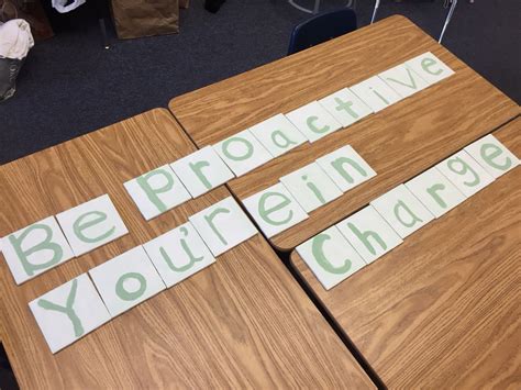 The Seven Habits Tile Mural Habit 1: Be Proactive | Seven habits, Habit ... 