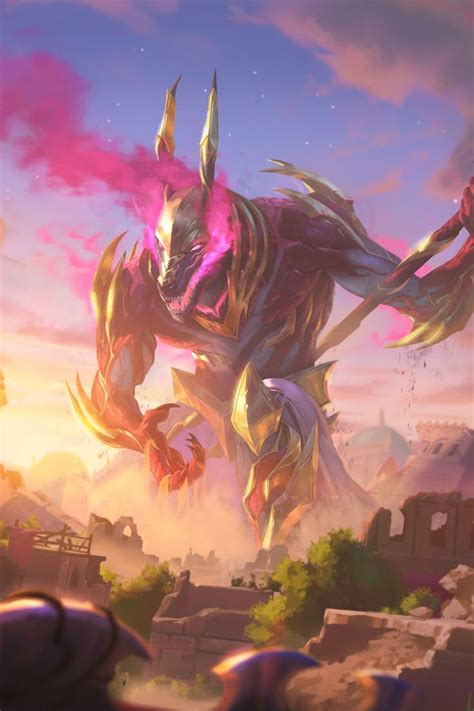 Nasus Corrupted LvL 1 Legends of Runeterra art | Champions league of ...