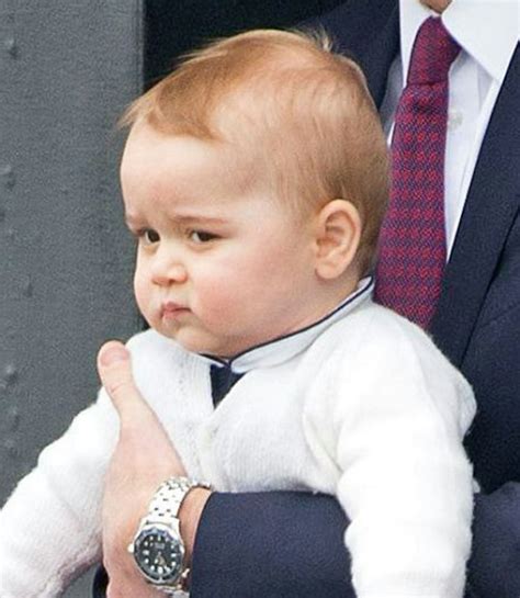 Prince George reacts to the birth of his baby sister! Sort of ...