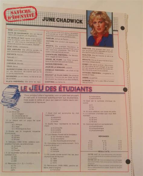 journal Marie-Reine Bellemare : Chadwick June poster from Le Lundi