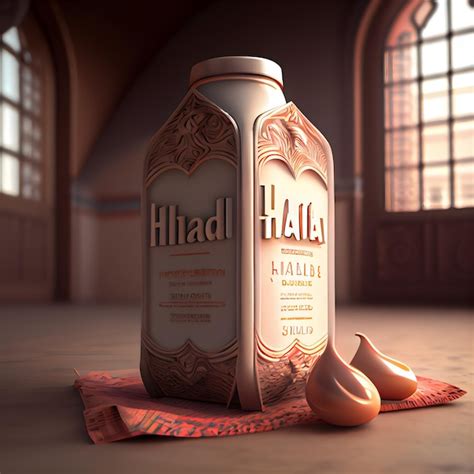 Premium AI Image | The bottle of Halal halal Halal Halal is a brand of ...