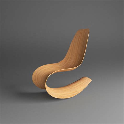 Curved Wooden Chair 3D model | CGTrader