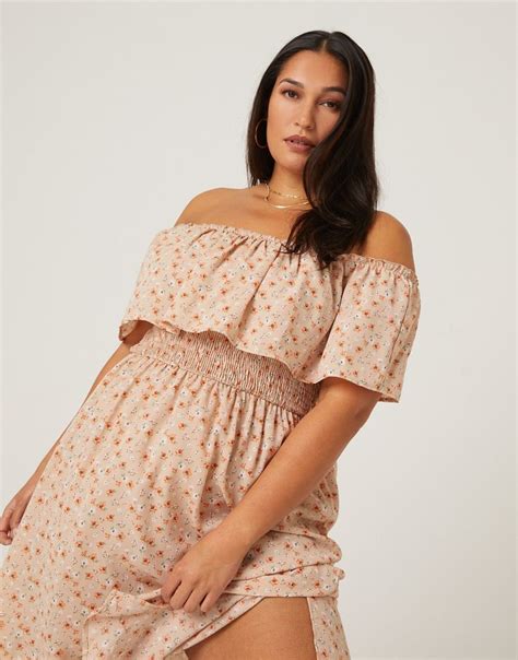 Plus Size Floral Midi Dress | Floral midi dress, Midi dress, Dress