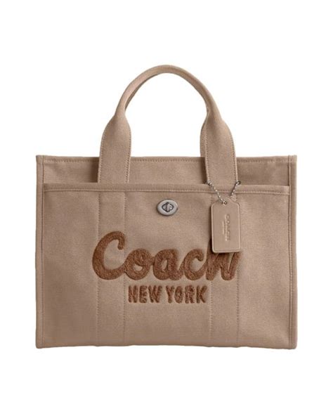 COACH Cargo Tote in Brown | Lyst