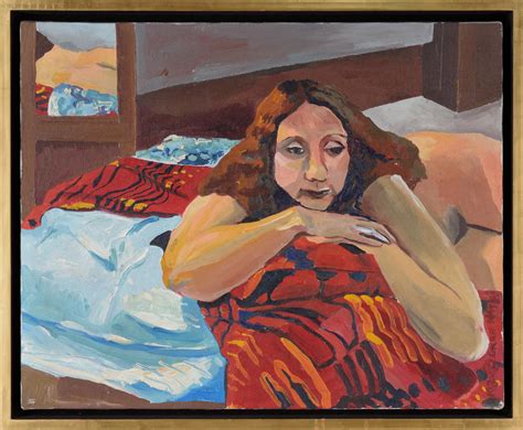 Patricia Gren Hayes - Nude Woman in Bed with Mirror - Figurative