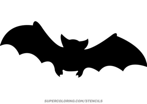 Bat Stencil | Free Printable Papercraft Templates