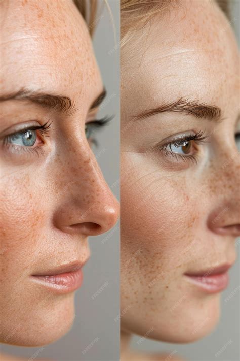 Premium Photo | Before and After Botox for Crows Feet Smooth