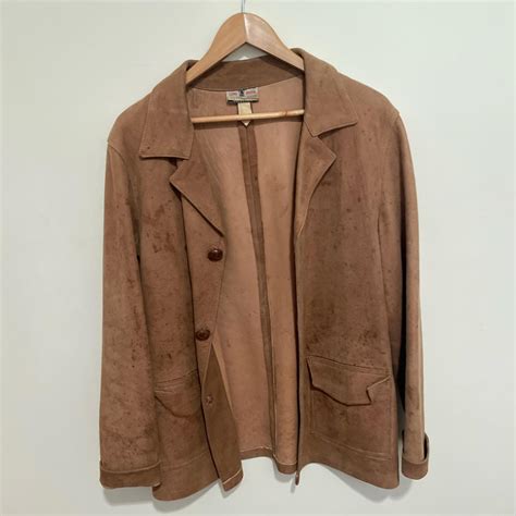 rm williams suede jacket   marks   depop