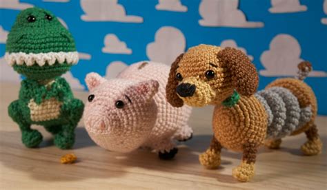 Amigurumi Toy Story Hamm, Rex and Slinky - Etsy