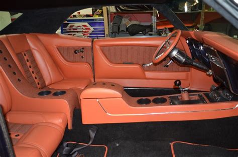 68 camaro blue with orange and black interior. This interior was of ...