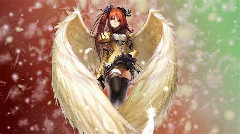 angel, Redhead, Anime Girls, Anime, Wings Wallpapers HD / Desktop and