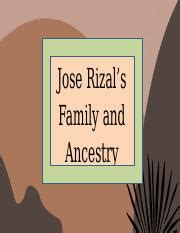 Family Tree of Rizal- grp.3.pptx - Jose Rizal's Family and Ancestry ...