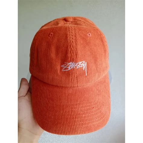 หมวกปีกโค้ง Stussy เนื้อผ้าลูกฟูก รับประกันของแท้ | Lazada.co.th