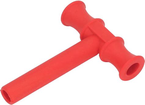 T Shape Chew Tubes Sticks, Sensory Red T Shape Chew Tube for Autistic