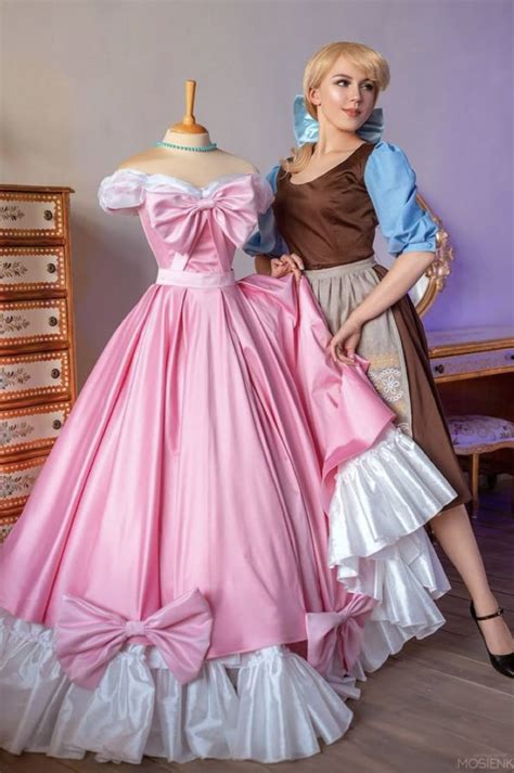 Disney Inspired Dresses, Cinderella Cosplay, Pretty Pink Gowns Disney