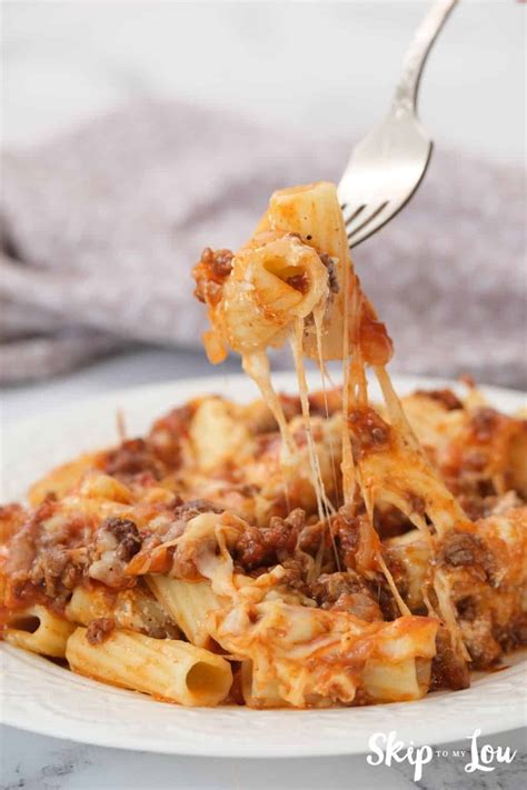 Baked Penne Pasta Casserole Recipe | Skip To My Lou