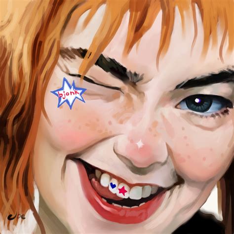 Иллюстрация Bjork в стиле 3d, академический рисунок, графика,
