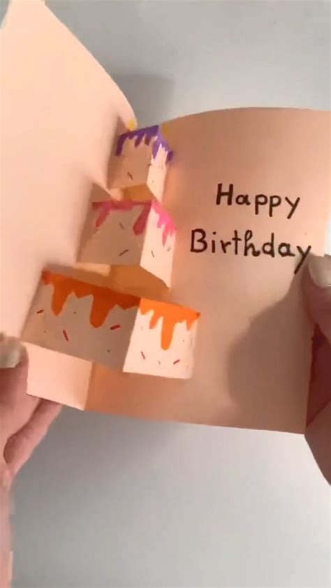 Pop up birthday card #gift idea #pop up card #DIY #happy birthday gift ...