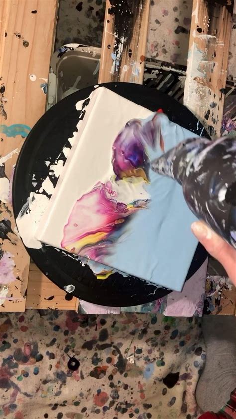 fluid art acrylic pouring abstract art paint pouring fluid painting