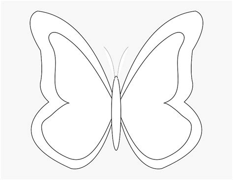 Simple Butterfly Outline Clipart