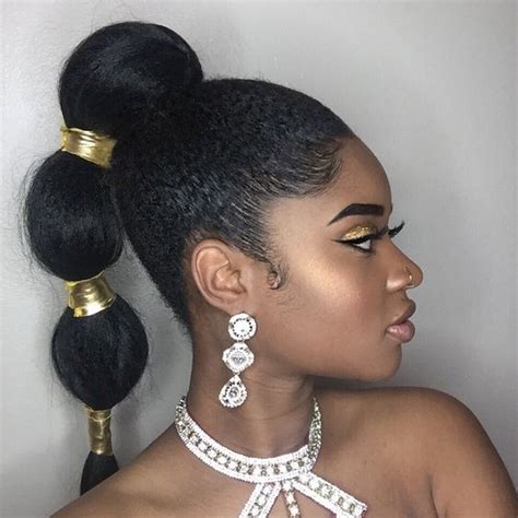 Black hairstyles updo ponytails | hairstyles6f