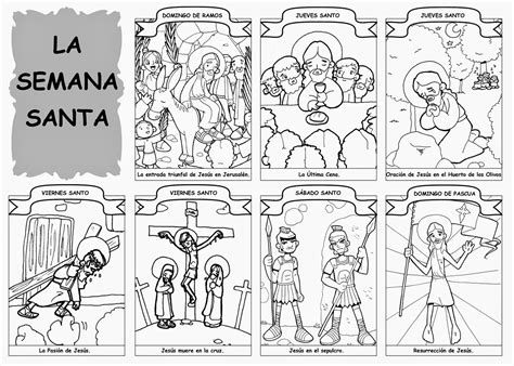 dibujos  catequesis la semana santa