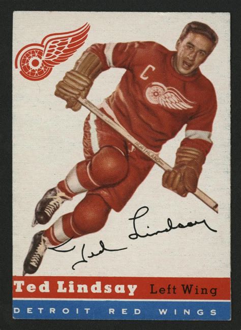 BMW Sportscards | Ted Lindsay #51 | 1954-1955 Topps Hockey