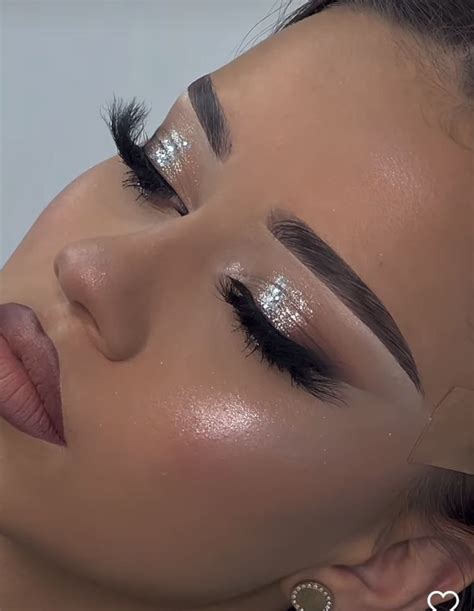 Prom Makeup Silver, Rhinestone Makeup, Prom Eye Makeup, Prom Makeup ...