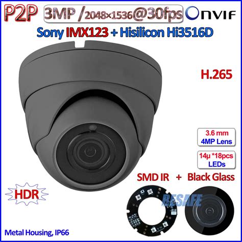 H.265 Hi3516D 1080P mini ip camera P2P IMX123 Sensor 2MP 3.0MP PoE camera ip ONVIF Security SMD ...