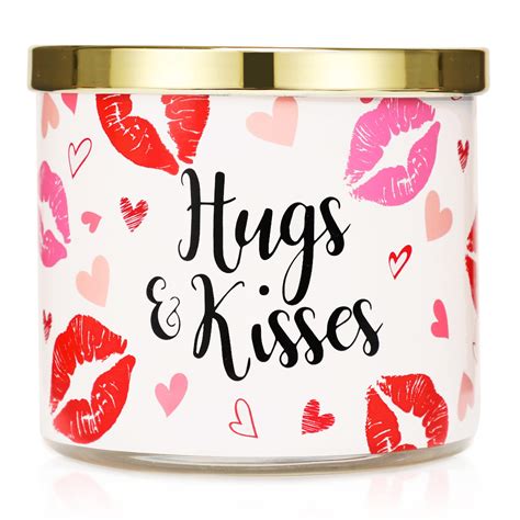 Amazon.com: Rose Scented Candle, Hug&Kisses Candle Gift, Valentine’s