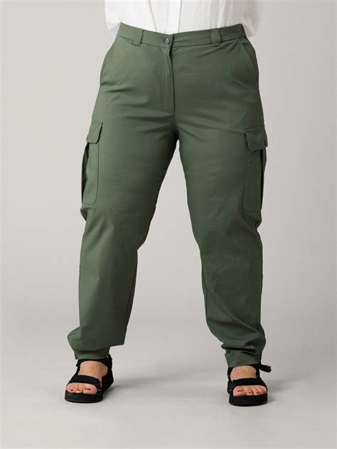 Women's Cargo Pants High Waist Green | Astrid Wild