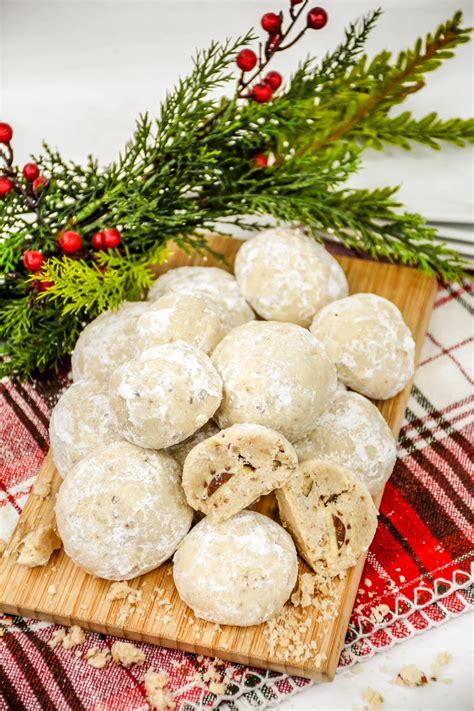 Chocolate Kiss Snowball Cookies Recipe - Life Love Liz