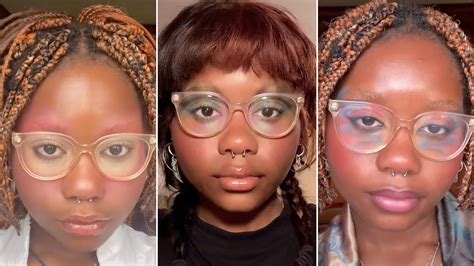 This TikToker Went Viral For Her Genius Glasses-Shaped Eye Makeup – See Video | Allure