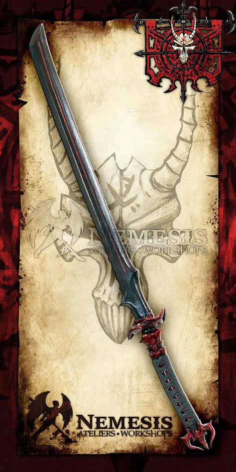 Dark blood katana - 44" - Nemesis Ateliers - Workshops