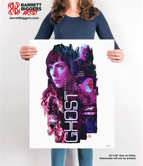 Ghost in the Shell alternative tribute movie poster on Behance