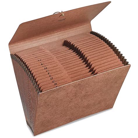 brown   accordion file folder   uline