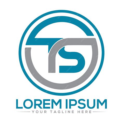 Ts carta inicial diseño de logotipo plantilla vector ilustración vector
