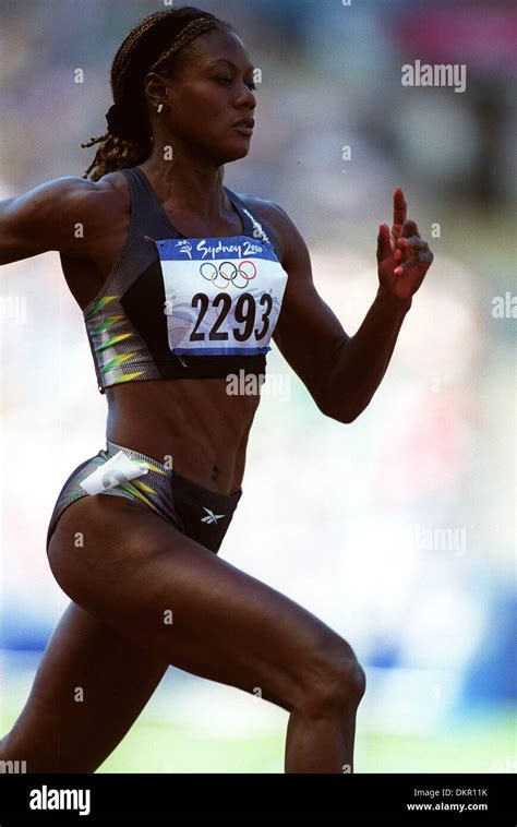 MERLENE OTTEY.100 METRES, SYDNEY OLYMPICS.Y, AUSTRALIA.OLYMPIC STADIUM ...